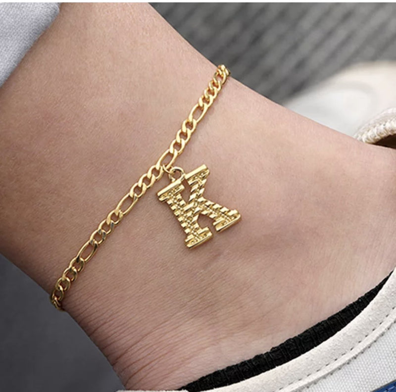 ELXNAY Initial Anklet