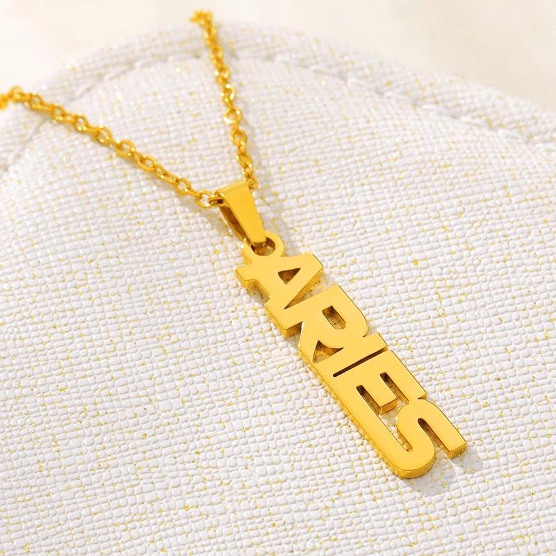 ELXNAY Necklace Aries Birth Signs