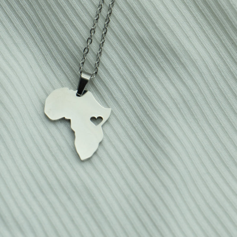 ELXNAY Necklace Gold Heart in Africa Necklace