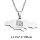 ELXNAY Necklace Jamaica 'engraved' Necklace