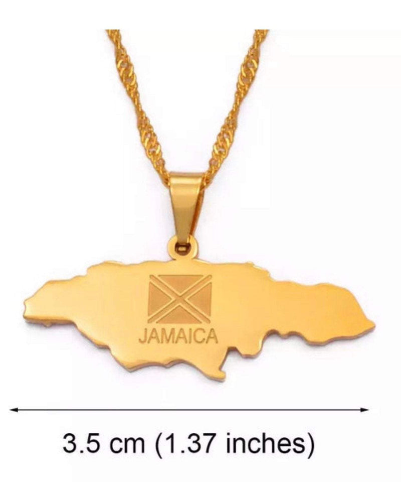 ELXNAY Necklace Jamaica 'engraved' Necklace