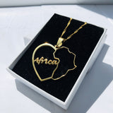 ELXNAY Necklace Love Africa